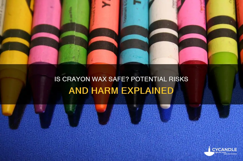 can crayon wax hurt you