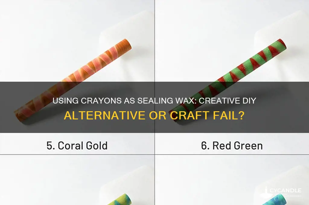 can crayons be used as sealing wax