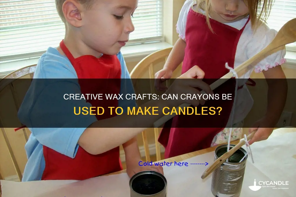 can crayons be used to make candles