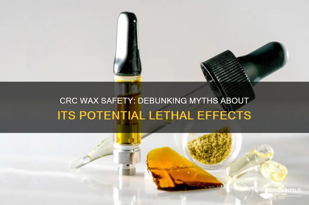 can crc wax kill you