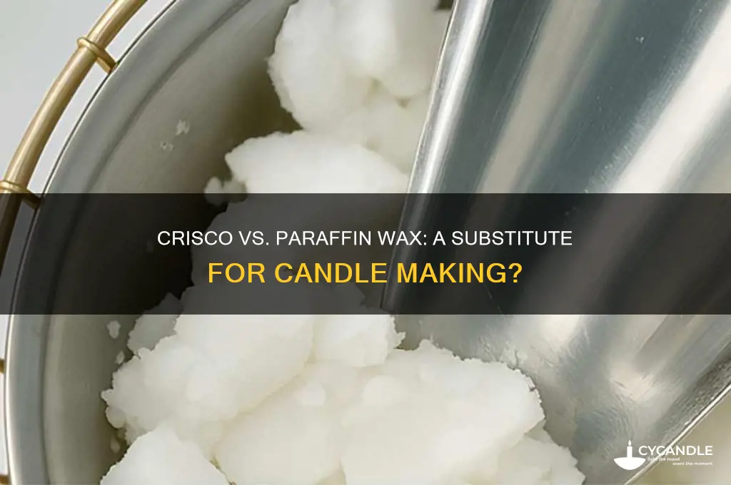 can crisco be used instead of paraffin wax
