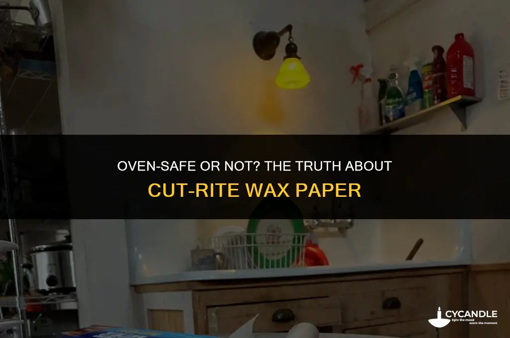 can cut-rite wax paper go in the oven