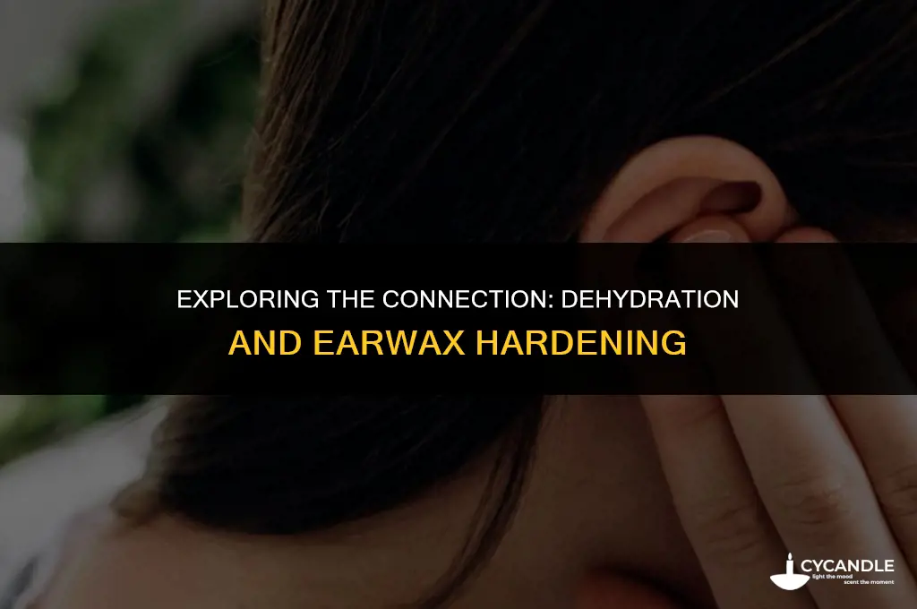 can dehydration cause ear wax harding