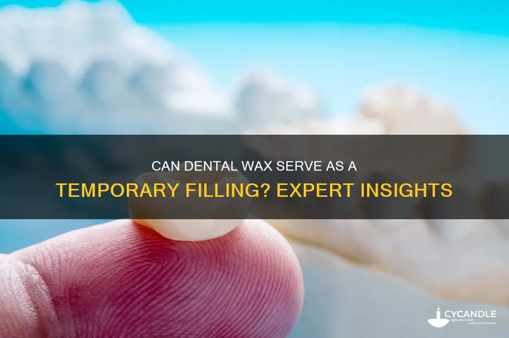 can dental wax be temporary filling
