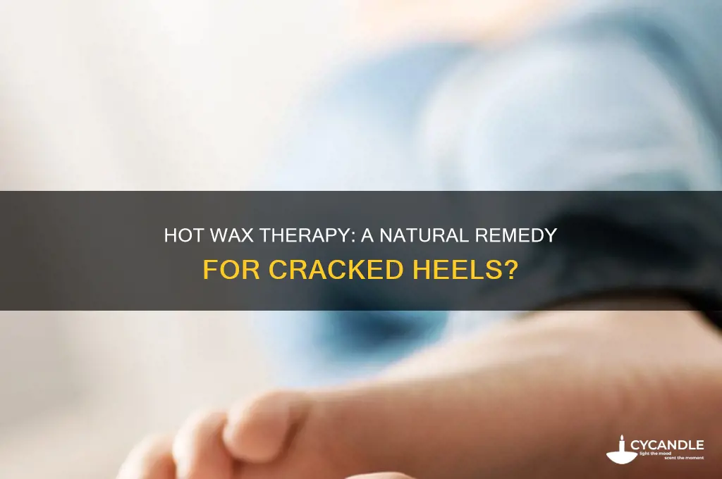 can dipping feet in hot wax heal cracked heals