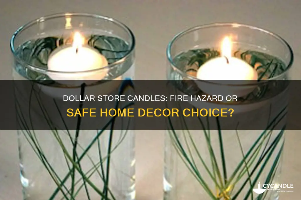 can dollar store candles cause a fire