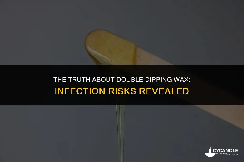 can double dipping wax cause infection