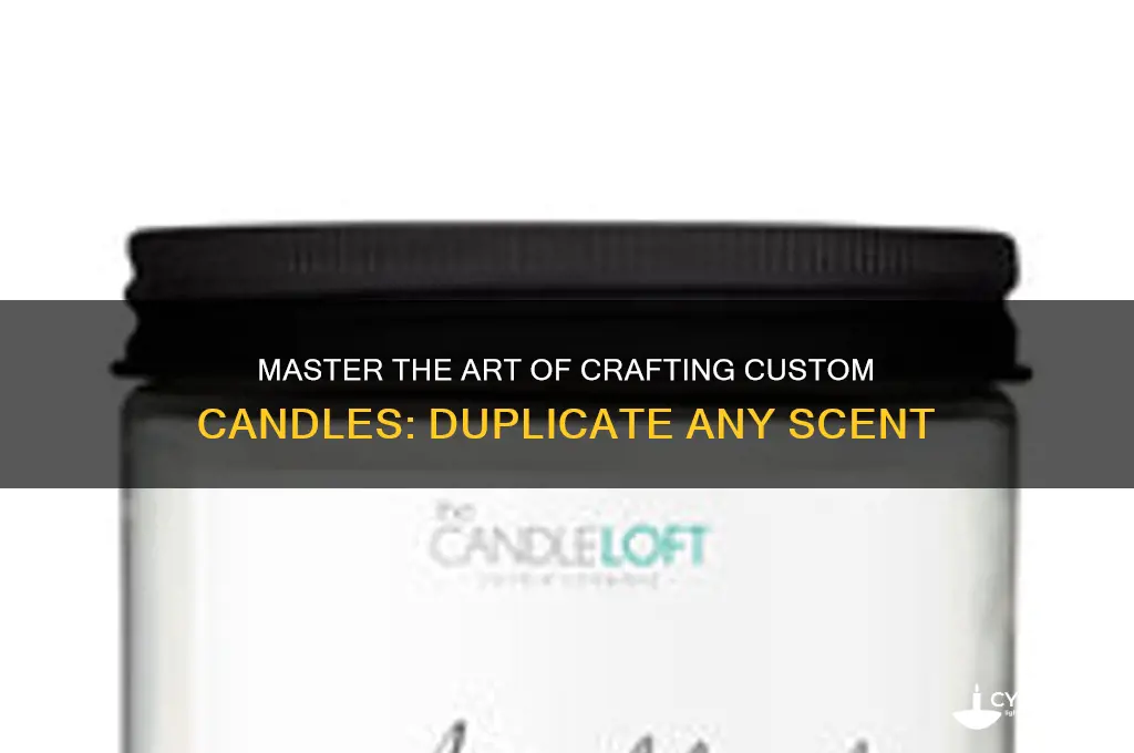 can duplicate any scent for candles