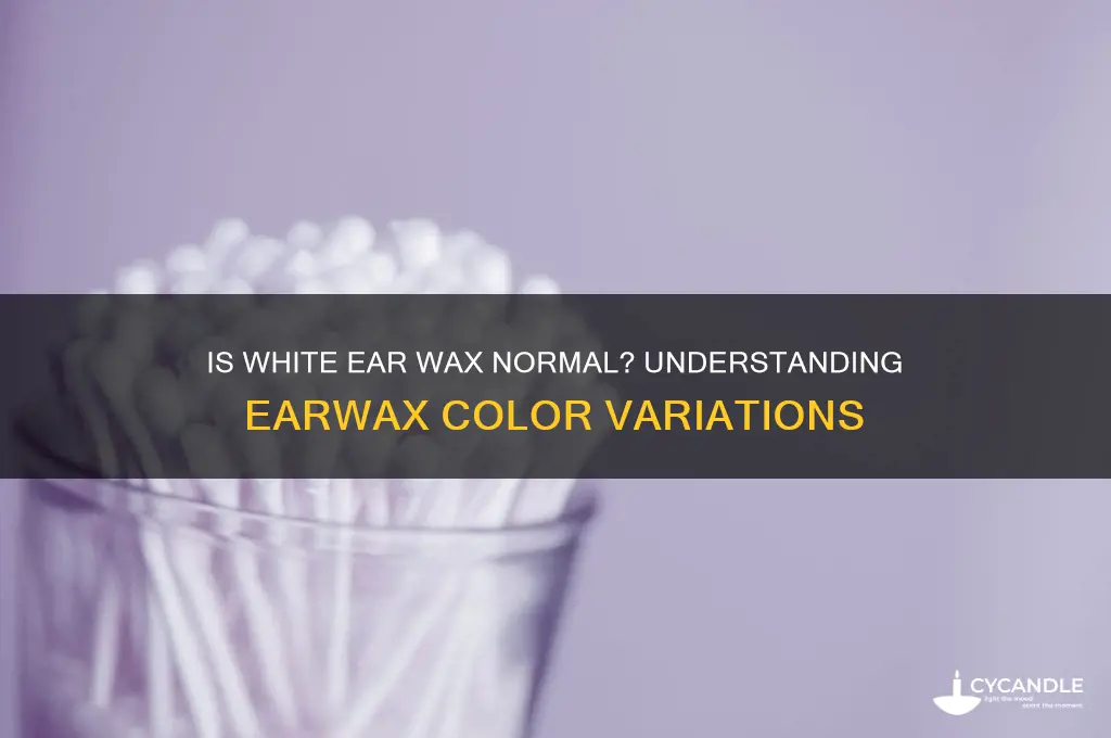 can ear wax be white
