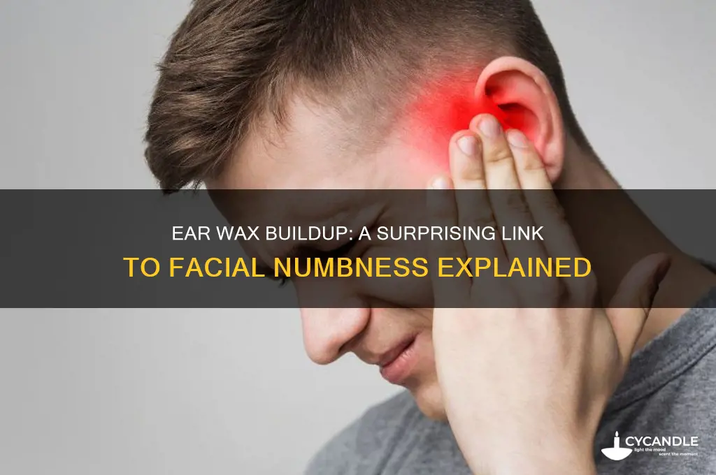 can ear wax cause facial numbness