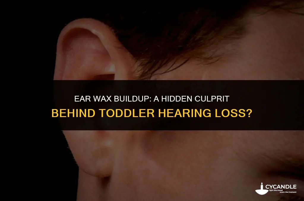 can ear wax cause hearing loss in toddler