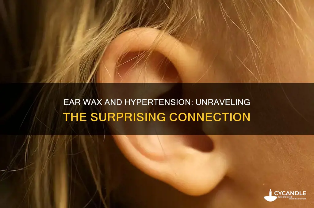 can ear wax cause high blood pressure