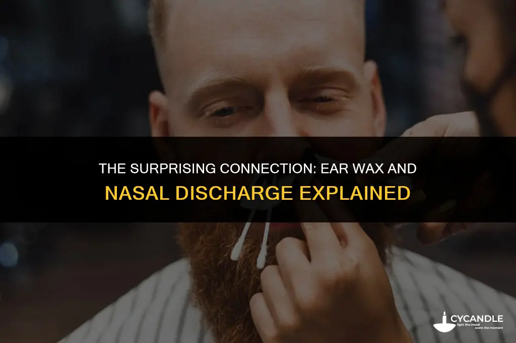 can ear wax come out of your nose