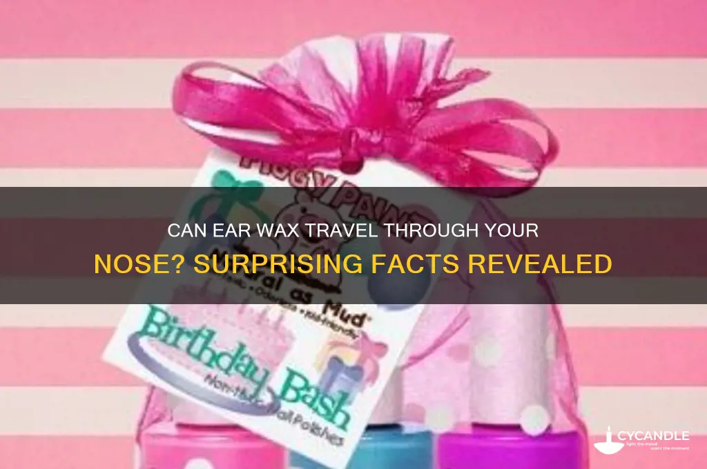 can ear wax come through nose