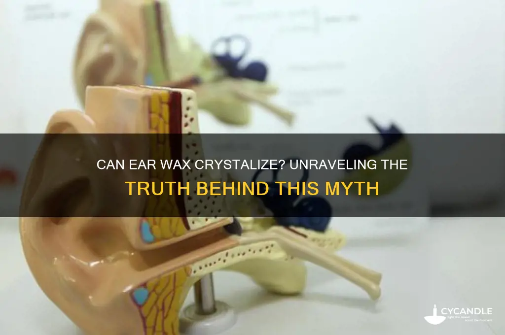 can ear wax crystalize