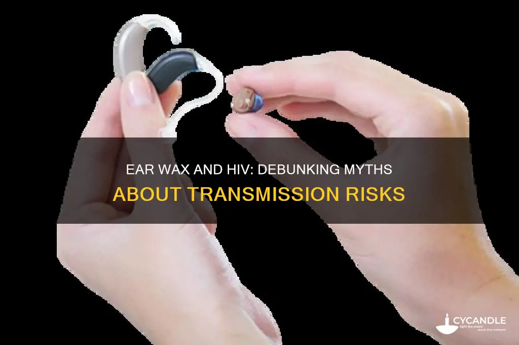 can ear wax spread hiv