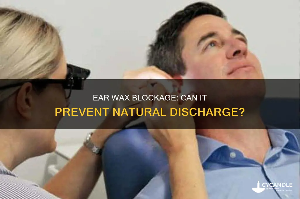 can ear wax that wants to come out be blocked
