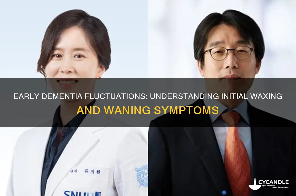 can early dementia wax and wane in the beginning