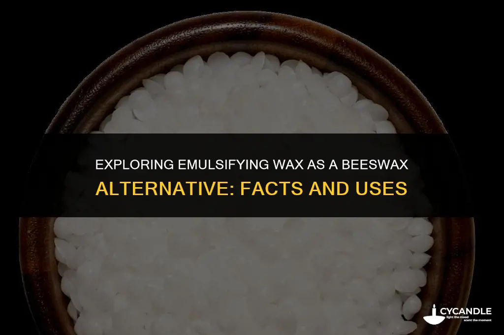 can emulsifying wax be used as beeswax