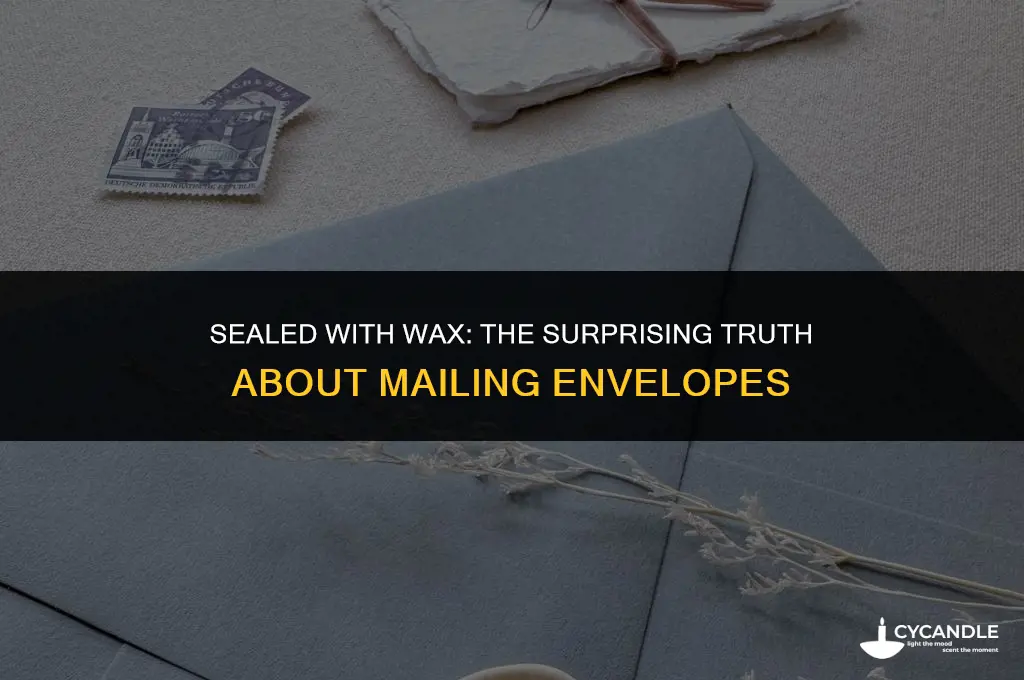 can envelopes sealed with wax be mailed