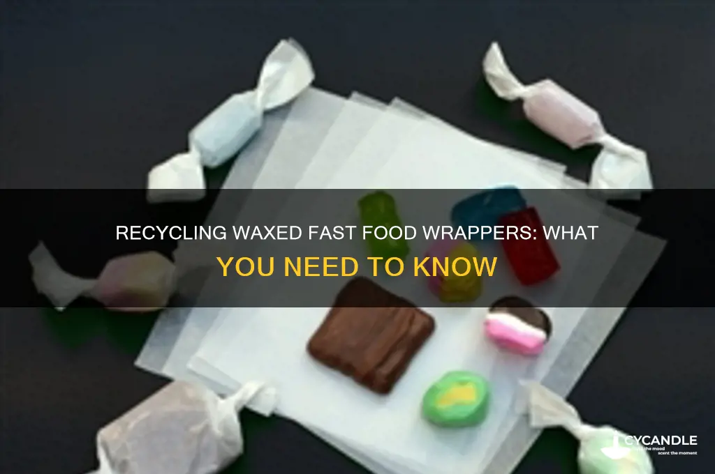 can fast food wrappers that are waxed be recycled
