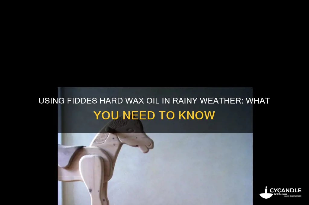 can fiddes hard wax oil be used if raining outside
