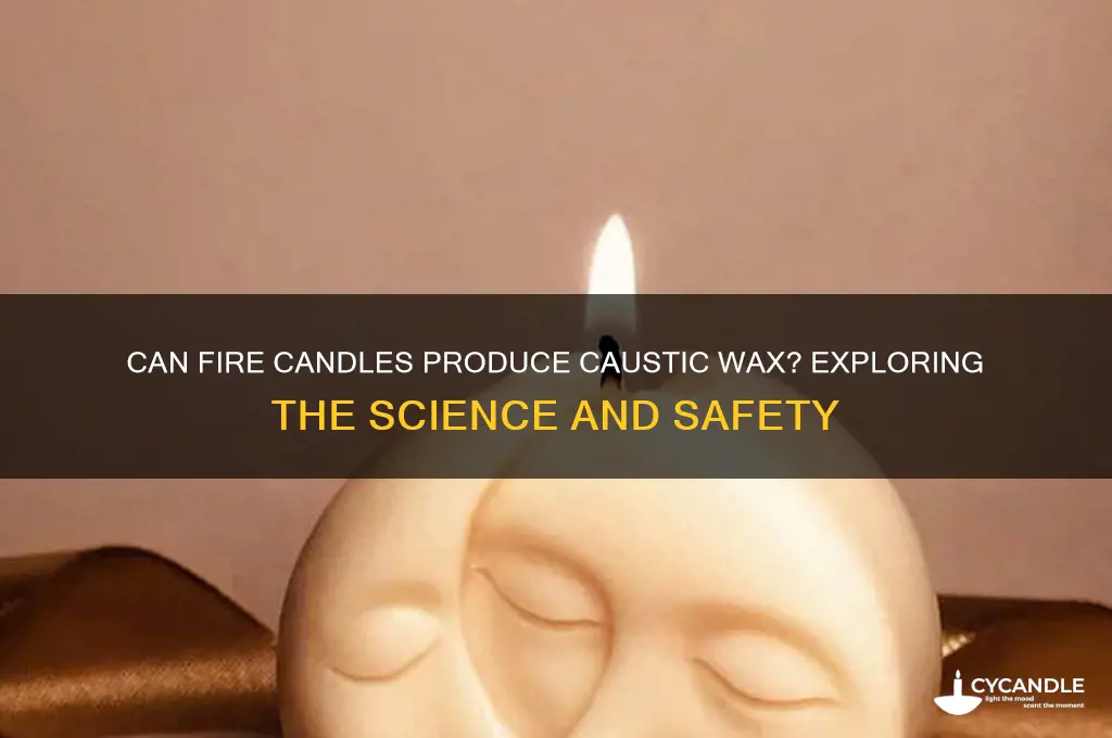 can fire candles give caustic wax bss