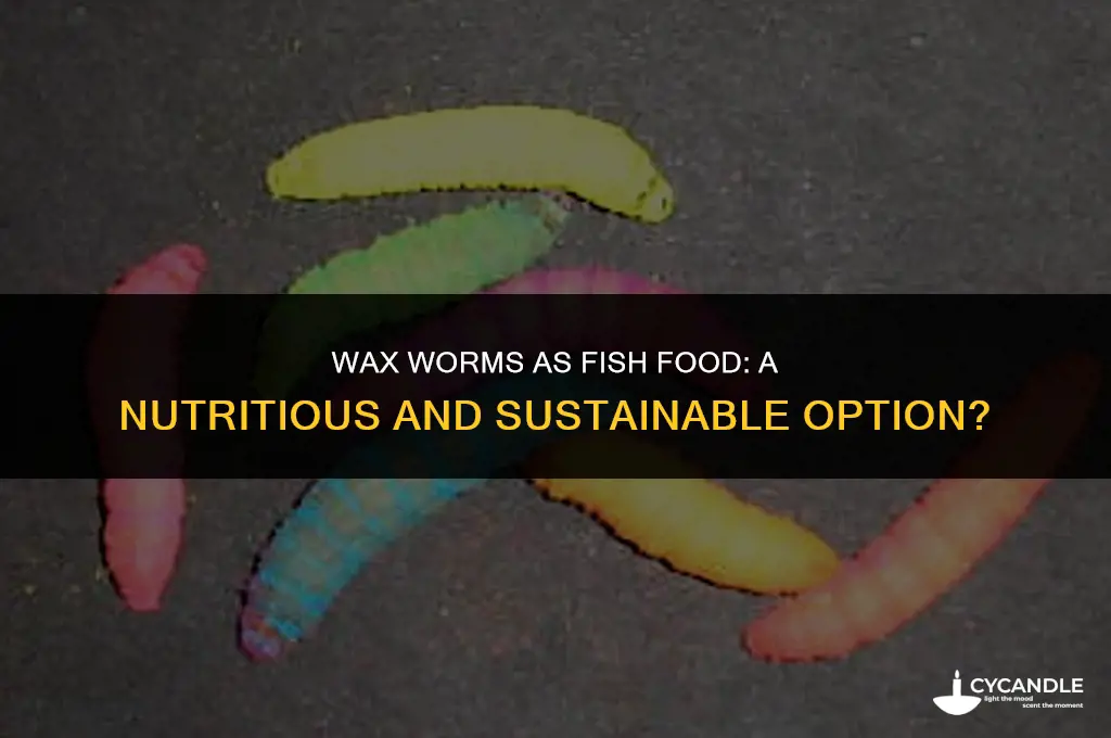 can fish eat wax worms