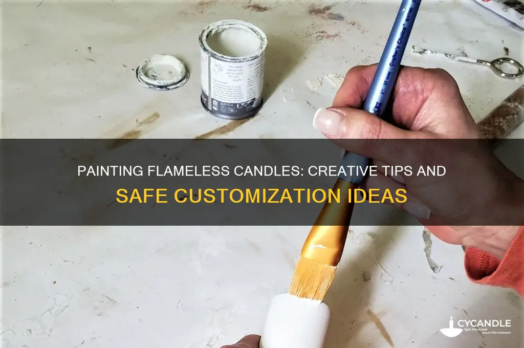can flameless candles be painted