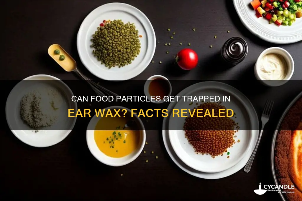 can food get in ear wax