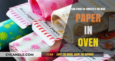 Oven-Safe Cooking: Can You Place Food Directly on Wax Paper?