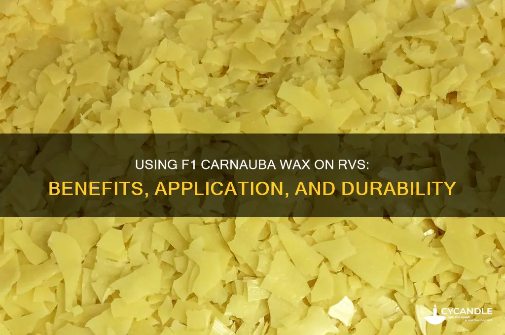 can formula 1 carnauba wax be used on rvs