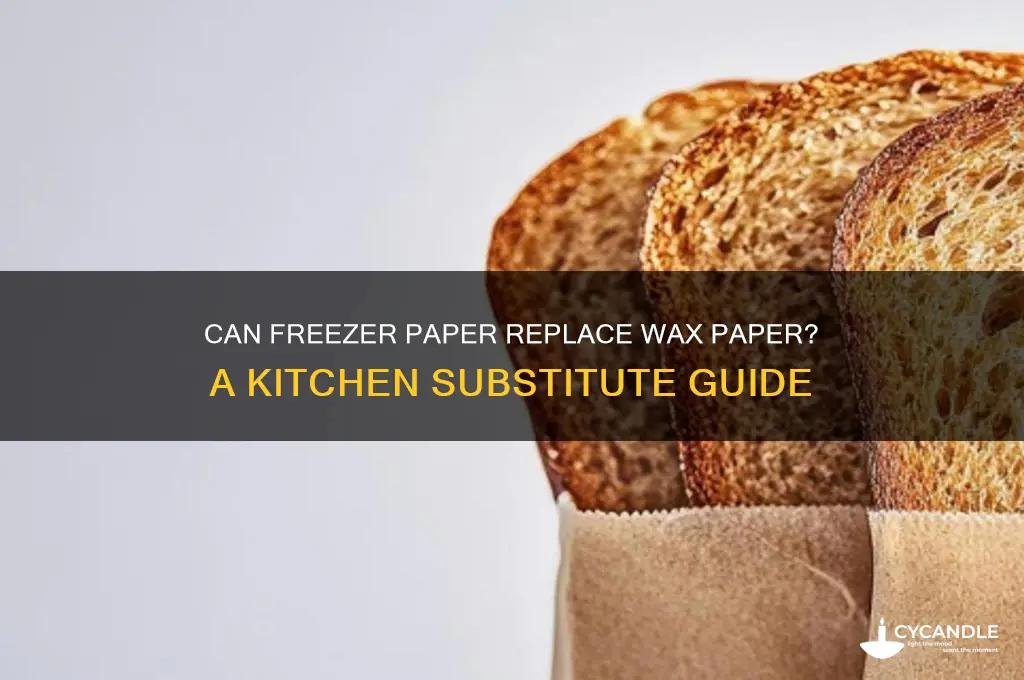 can freezer paper be substituted for wax paper