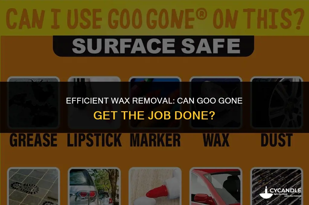 can goo gone remove wax