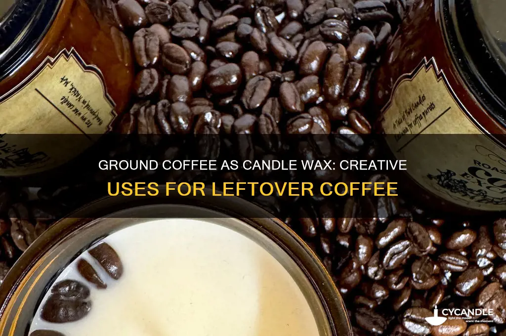 can ground coffee be used as a candle