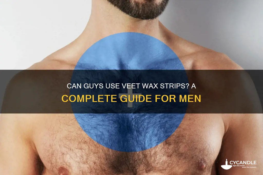can guys use veet wax strips