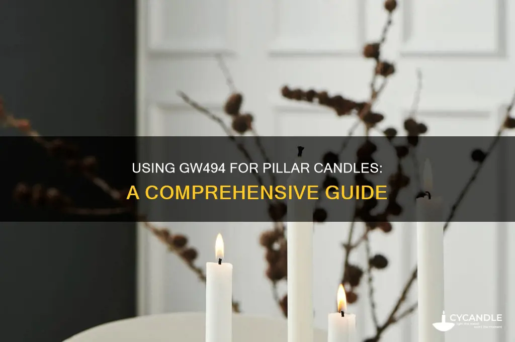 can gw494 be used to make pillar candles