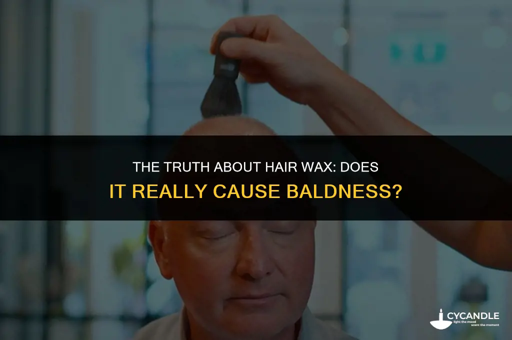can hair wax make you bald