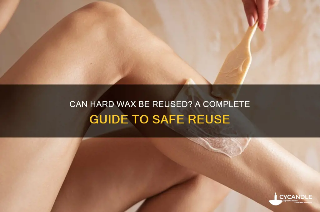 can hard wax be reused