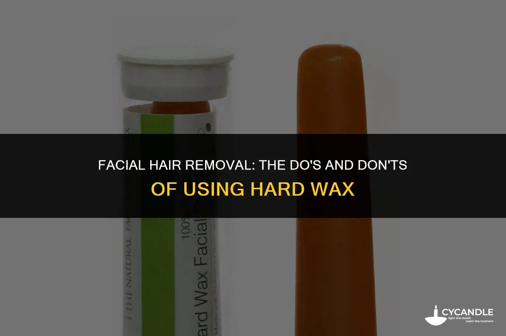 can hard wax be used on face
