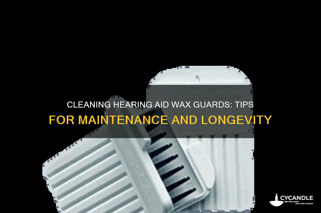 can hearing aid wax guards be cleaned