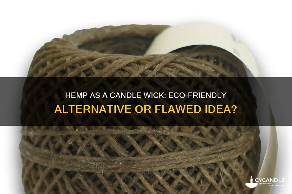 can hemp be used as a candle wick