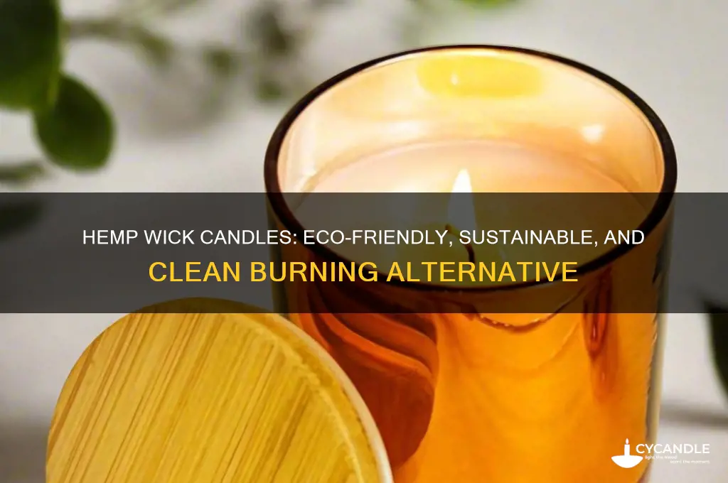 can hemp make a candle wick