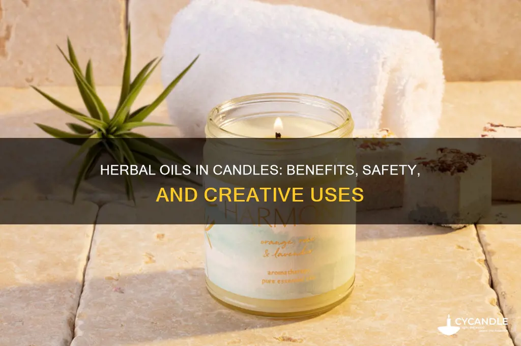 can herbal oils be used in candles