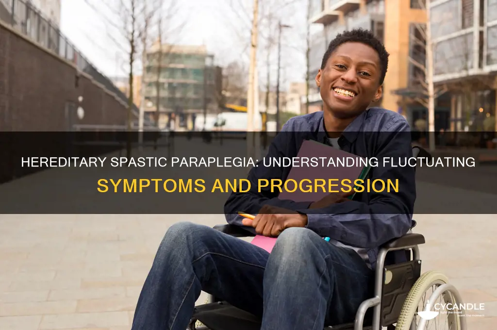 can heredetary spastic paraplegia wax and wane