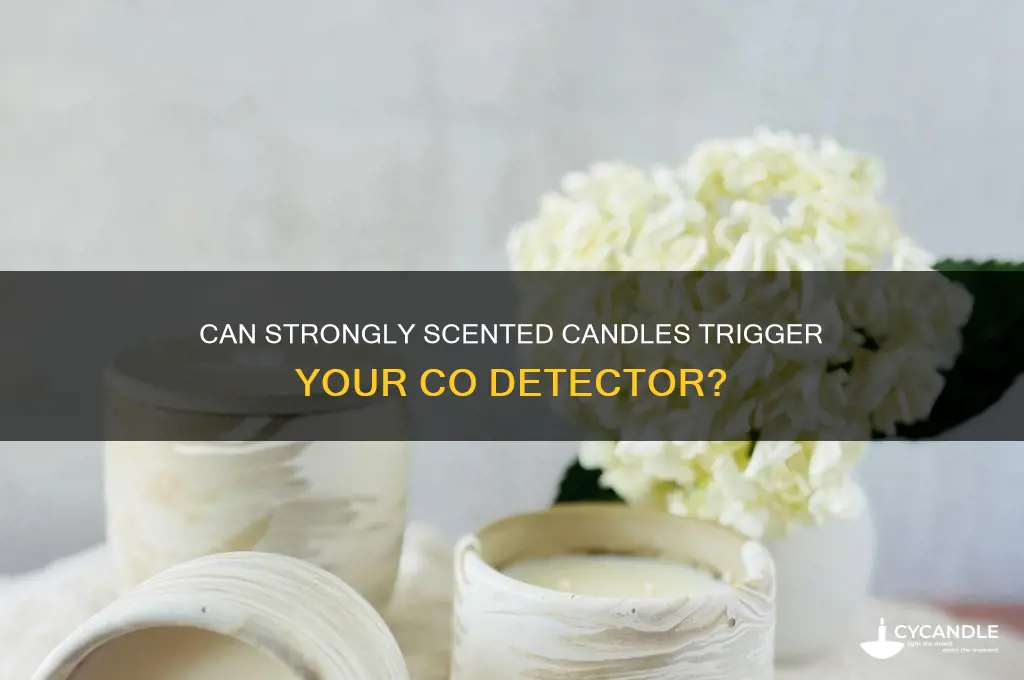 can highly scented candles set off co detector