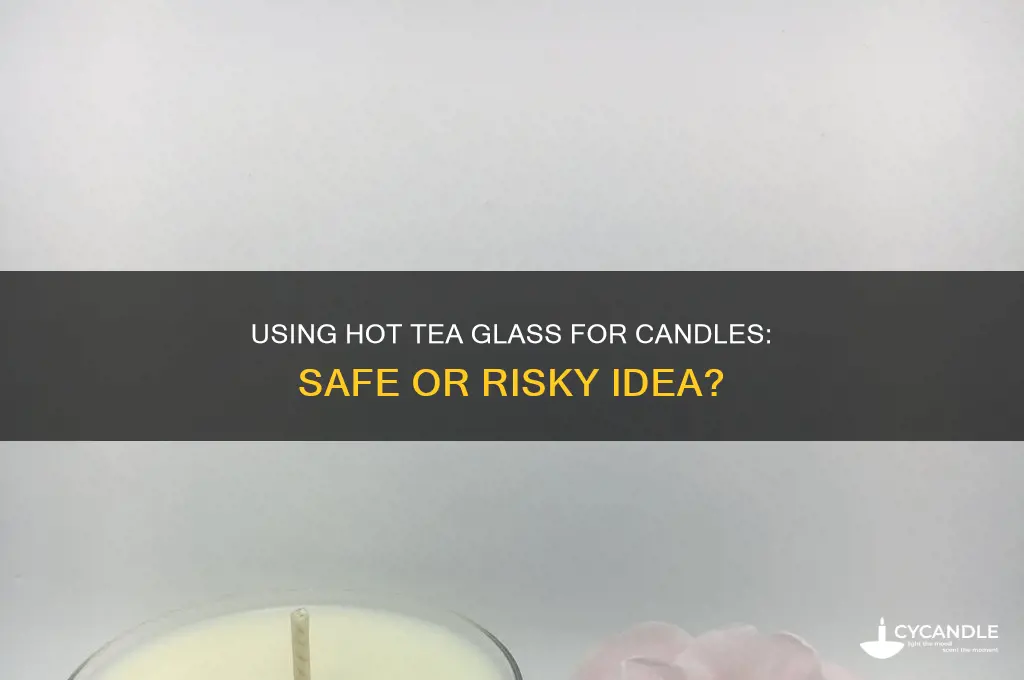 can hot tea glass be used for candles