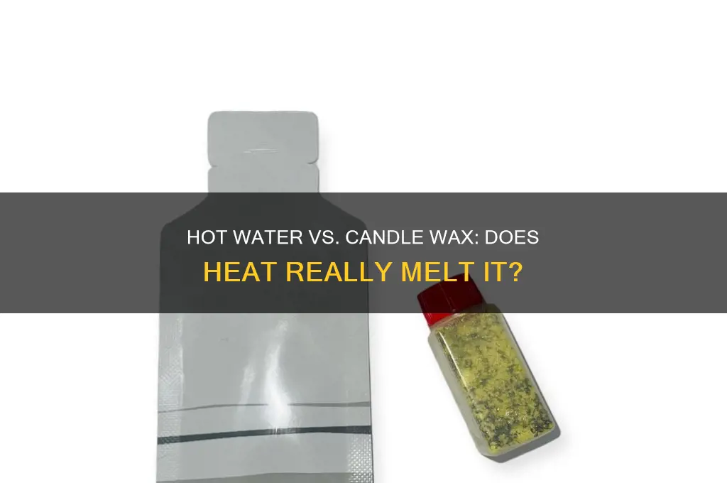 can hot water melt candle wax