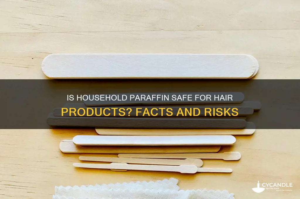 can household paraffin be used in hair products