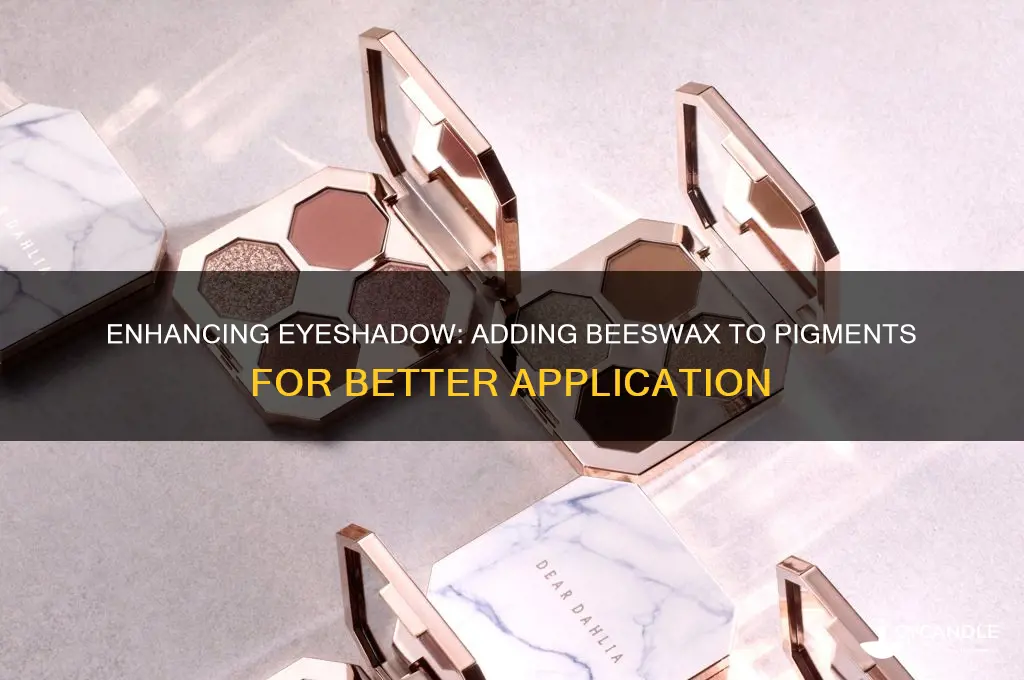 can i add beeswax to eyeshadow pigments